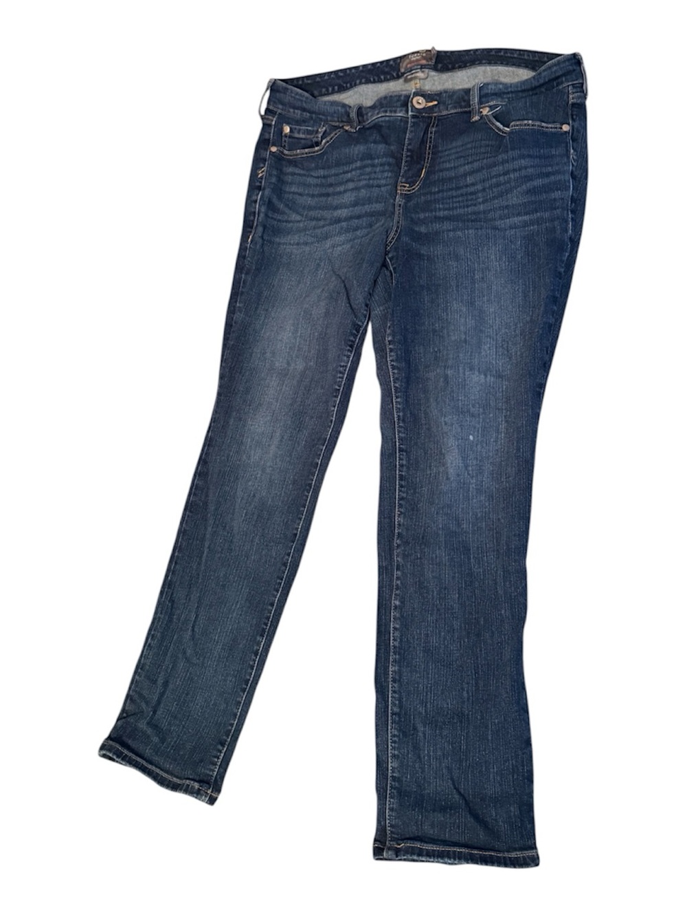 Torrid Boyfriend Straight Jeans 14R Medium Wash Stretch Denim Plus Size